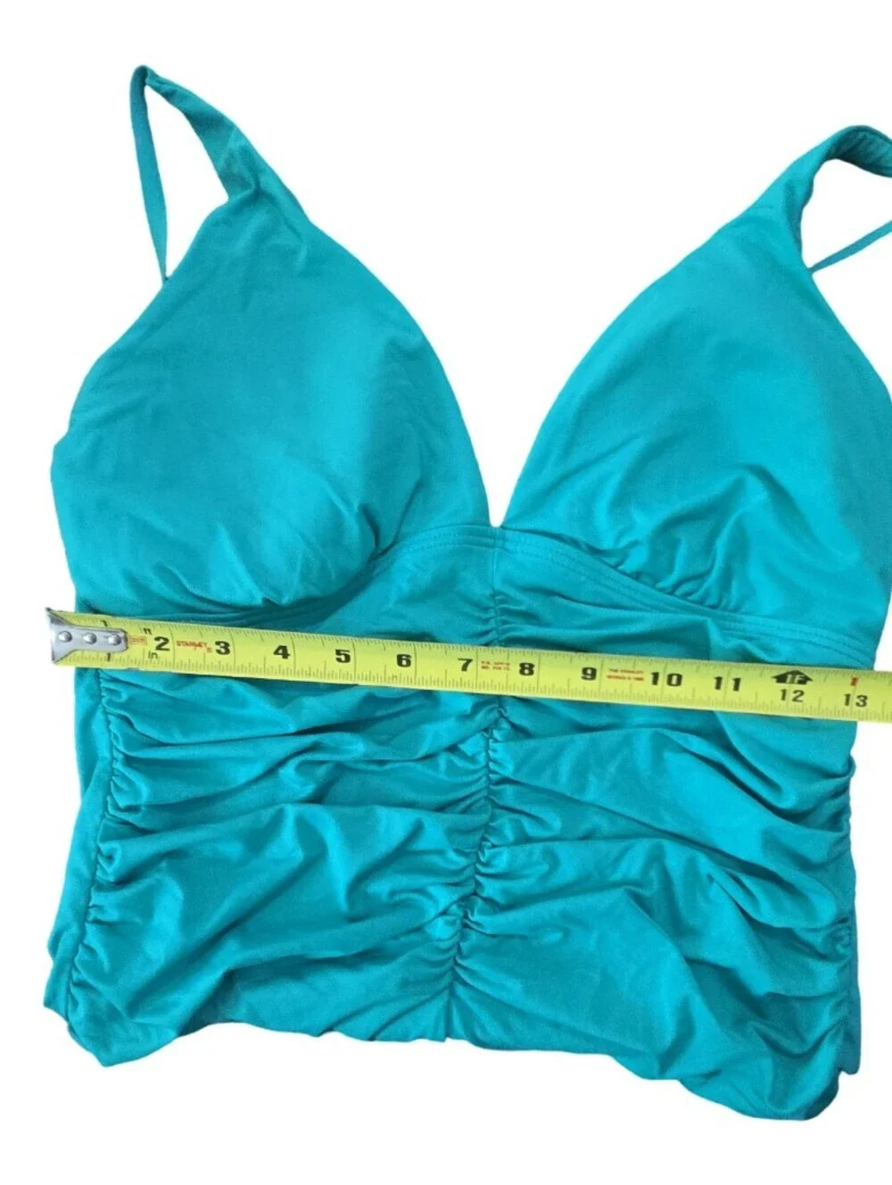 Calvin Klein Ruched One-Piece Swim Suit Rushing Slimming Size 10
